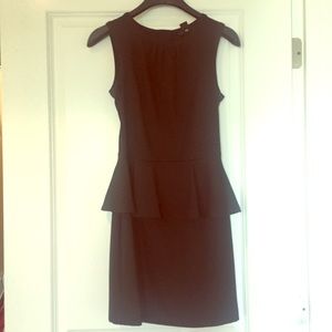 Peplum black dress Size 4
